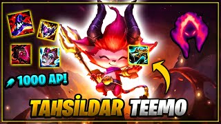 1000 AP TAHSİLDAR TEEMO RAKİBE MERHAMET ETMİYOR 😈 [upl. by Ihtraa]