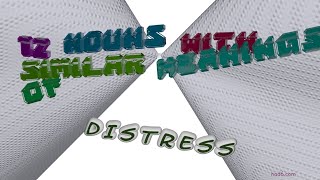 distress  13 nouns synonym of distress sentence examples [upl. by Efthim]