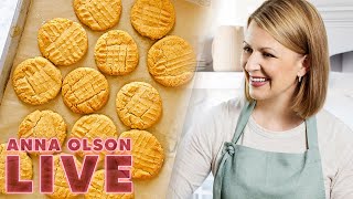 How to Make Peanut Butter Criss Cross Cookies  LIVE w Anna Olson [upl. by Bast806]