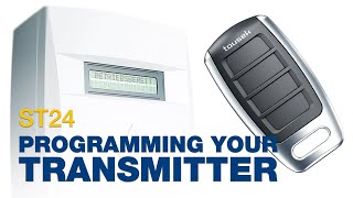 Programming a new transmitter for ST24 [upl. by Novehc510]