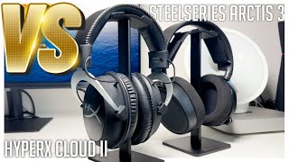 Steelseries Arctis 3 VS HyperX Cloud II in 4 minutes [upl. by Ynoep]