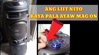 BLUETOOHT SPEAKER KINGSTER NO POWER PAANO AYUSINMADALI NALANG TO PARA SA MGA NEW B [upl. by Jinny]