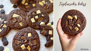 TRIPLACSOKIS KEKSZ🍪🍫  majdnem mint a Mekis😃  BebePiskóta [upl. by Lovmilla587]