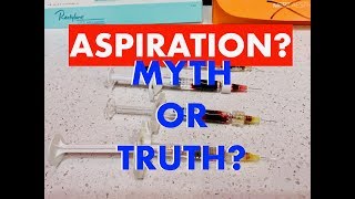 Aspiration During Filler Administration Improves SafetyMyth or Truth Debunked by Dr Weiner [upl. by Attikram432]