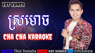 ស្រមោច Cha Cha Karaoke Sro moch Karaoke [upl. by Ardnael]