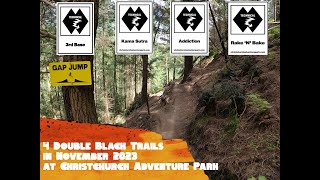 4 Double Black Diamond Trails at CAP in November 2023 [upl. by Hametaf]