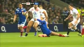 Manu Tuilagi shows up Bastareaud vs France 2013 [upl. by Garland800]