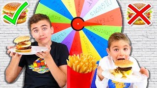 MYSTERY WHEEL OF BURGER CHALLENGE [upl. by Reeve]