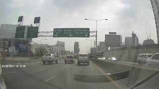 Driving in Bangkok 10  Din Daeng ➜ Bang Na [upl. by Isaacs989]