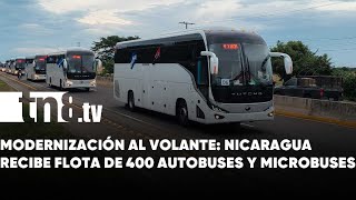 ¡Ya llegaron 400 nuevos autobuses chinos para transformar el transporte en Nicaragua [upl. by Anomor]