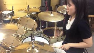 ARCH ENEMY quotRevolution Beginsquot Drum cover by Fumie Abe [upl. by Niai]