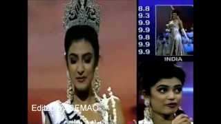 Sushmita Sen  India  Miss Universe 1994  Crowning Moment [upl. by Fein478]