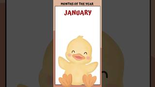 Months of the Year Song  Song for Kids viralshorts kidschorts [upl. by Mellar]