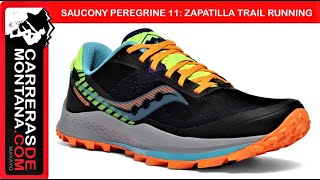 SAUCONY PEREGRINE 11 Zapatilla trail todoterreno sigue mejorando Ahora 27mm colchón y tacos 5mm [upl. by Kalikow]