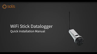 WiFi Stick Datalogger Quick Installation Manual [upl. by Ahtera]