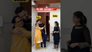 Life after marriage❤️ youtubeshorts shorts ytshortsindia couple saasbahu simrit [upl. by Wakeen]