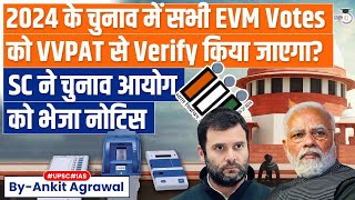 Lok Sabha Elections 2024 Highlights SC Notice to ECI on Plea for 100 EVM VotesVVPAT Verification [upl. by Lednam]