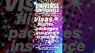 Travel agency services  universe air travels [upl. by Boy427]