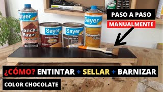 ¡¡¡SUPER TUTORIAL para ENTINTAR SELLAR Y BARNIZAR A MANO Paso a Paso  PROCESO COMPLETO [upl. by Iow]