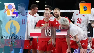 Siatkówka Polska vs USA 32 Półfinał Igrzyska Olimpijskie Paryż 2024 [upl. by Trenton]