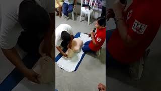 NO Breathing then CPR  Demo Only [upl. by Hausner]