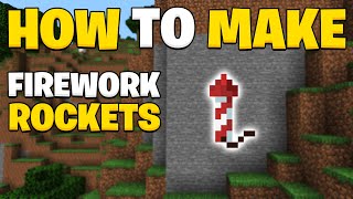 How to make fireworks in Minecraft 121 [upl. by Ylhsa]