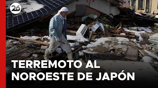 Terremoto de magnitud 6 sacude el noroeste de Japón [upl. by Center]