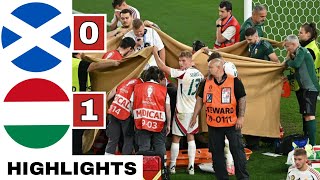 🥹Barnabás Varga INJURY ⚪️Scotland vs Hungary 01 All GOALS amp Extended HIGHLIGHTS  EURO 2024 [upl. by Hiroshi]