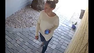 Caught Red headed Amazon package thief caught on video [upl. by Legge]