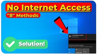 Fixed Unidentified Network Issue No Internet Access on Windows 10  Ethernet or WiFi Connections [upl. by Christmas939]