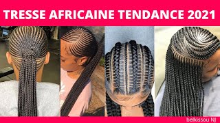 Tresse africaine tendance 2022 idée de coiffure africaine jolie modèle de tresse femme [upl. by Arrat]