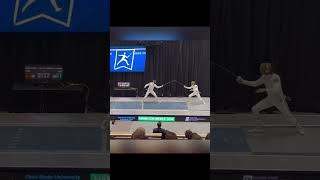 mind blowing touch in epee fencing fencing trending epeefencing olympicfencing viralvideo [upl. by Addi]