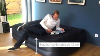 Le matelas gonflable électrique 2 places Intex Rest Bed FiberTech [upl. by Nonrev]