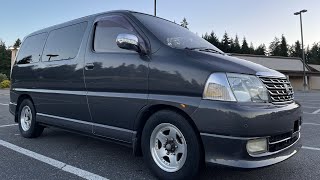 1995 Toyota Granvia Hiace KCH16 van turbo 4WD full time 30L diesel 1KZTE [upl. by Nadda]