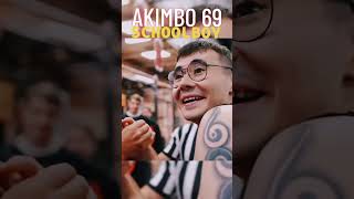 Different LEVELS of STRENGTH‼️😱💀 AKIMBO69 vs SCHOOLBOY shorts armwrestling [upl. by Nylad]