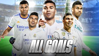 CASEMIRO TODOS sus GOLES en LALIGA EA SPORTS [upl. by Nahtanohj]