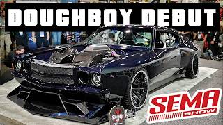 BLAZIN RODZ quotDOUGHBOYquot 2800HP Widebody Chevelle Full Debut  SEMA 2024  Twin Turbo 540ci Big Block [upl. by Masera]