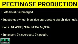 Production Of Pectinase  Industrial amp Microbial Production Of Pectinase [upl. by Gnuoy142]