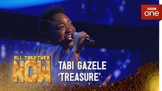 Tabi Gazele performs Treasure by Bruno Mars  All Together Now Episode 2  BBC One [upl. by Carmella]