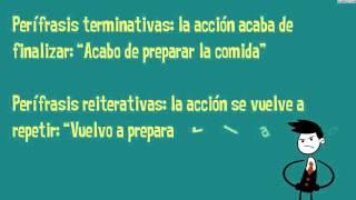 Clasificación de la Perífrasis verbalPerífrasis VerbalLengua 2 ESOAulaFacilcom [upl. by Bowen273]