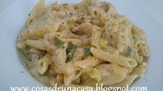 Pasta con Pollo y Salsa Béchamel [upl. by Bigg547]