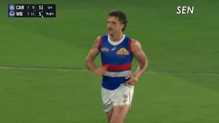 MultiCall  Tom Liberatore goal off one step  Fox 3AW MMM ABC SEN  2023 Round 9 [upl. by Kcirevam]