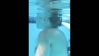 Khristies vertical float deep end Learn to Swim with Miracle Swimming [upl. by Siahc]