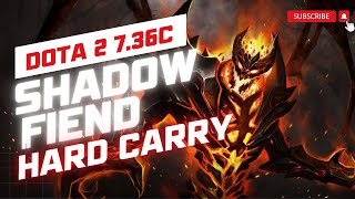 DOTA 2 736c HARD CARRY SHADOW FIEND BUILD FACET 1 [upl. by Weiman]