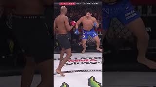 MVP lands a devastating kick to Goiti Yamauchi Bellator292 [upl. by Airamak]