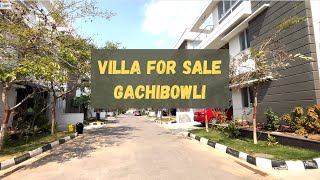 Beautiful Villas for Sale in Gachibowli  Villas in Gachibowli  Villas in Hyderabad  Property Hunt [upl. by Ahsekram]