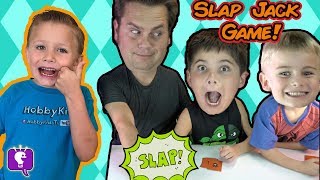 SLAP JACK Card Game with HobbyKidsTV [upl. by Adirf307]