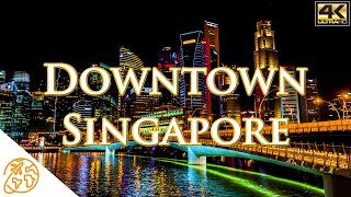 Downtown Singapore 4k Virtual Tour Waking Walk [upl. by Mountford]