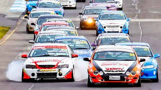 Saloon Car Nationals Australia Sandown International Raceway Blend Line TV [upl. by Yentuoc184]