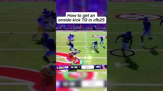 Onside kick return in CFB25 Masterd🤓 cfb25 [upl. by Ynaffital]